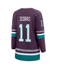 Fanatics Branded Women's Trevor Zegras Purple Anaheim Ducks Alternate Premier Breakaway Player Jersey