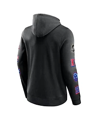 Fanatics Branded Men's Black Colorado Avalanche Wild Winner Fleece Pullover Hoodie