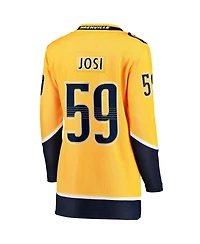 Fanatics Branded Women's Roman Josi Gold Nashville Predators Home Breakaway Player Jersey