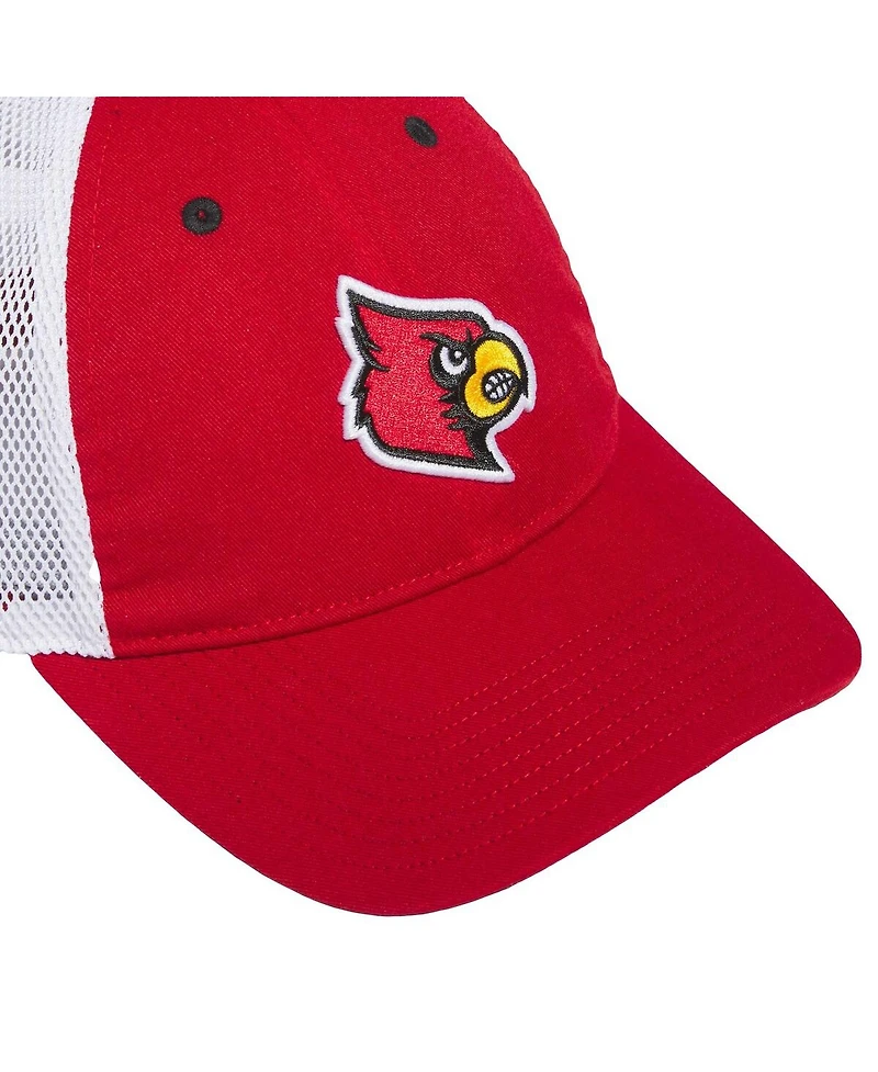 Adidas Men's Red Louisville Cardinals Mascot Slouch Trucker Adjustable Hat