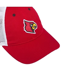 Adidas Men's Red Louisville Cardinals Mascot Slouch Trucker Adjustable Hat