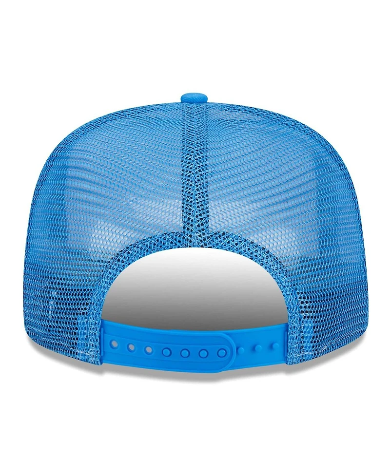 New Era Men's White/Powder Blue Los Angeles Chargers Banger 9Fifty Trucker Snapback Hat