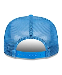 New Era Men's White/Powder Blue Los Angeles Chargers Banger 9Fifty Trucker Snapback Hat