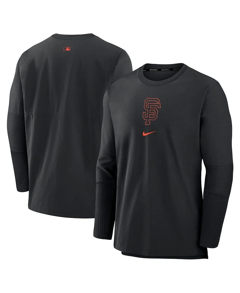 Nike Men's Black San Francisco Giants Authentic Collection Player Performance Pullover Sweatshirt