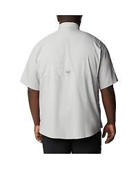 Columbia Men's Gray Lsu Tigers Big Tall Tamiami Omni-Shade Button-Down Shirt