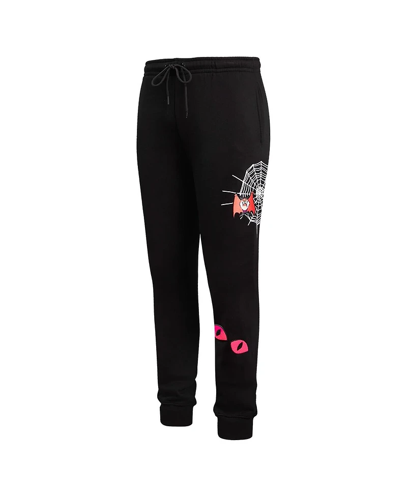 Freeze Max Men's Black Looney Tunes Taz Dracula Jogger Pants