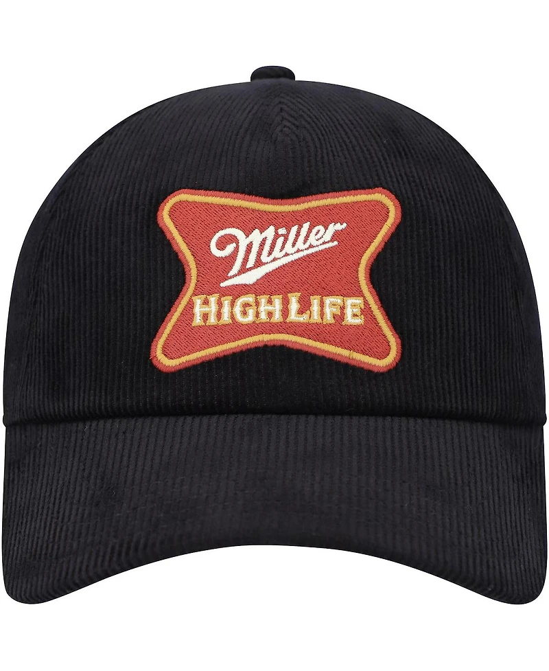 American Needle Men's Black Miller Roscoe Corduroy Adjustable Hat