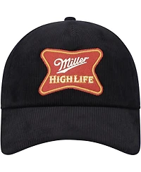 American Needle Men's Black Miller Roscoe Corduroy Adjustable Hat