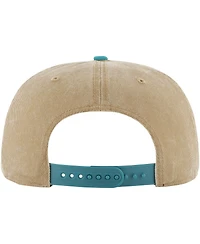 47 Brand Men's Khaki/Teal Charlotte Hornets Chilmark Captain Snapback Hat
