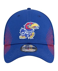 New Era Men's Royal Kansas Jayhawks Active Slash Sides 39Thirty Flex Hat