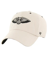 47 Brand Men's Cream New Orleans Pelicans Lunar Clean Up Adjustable Hat