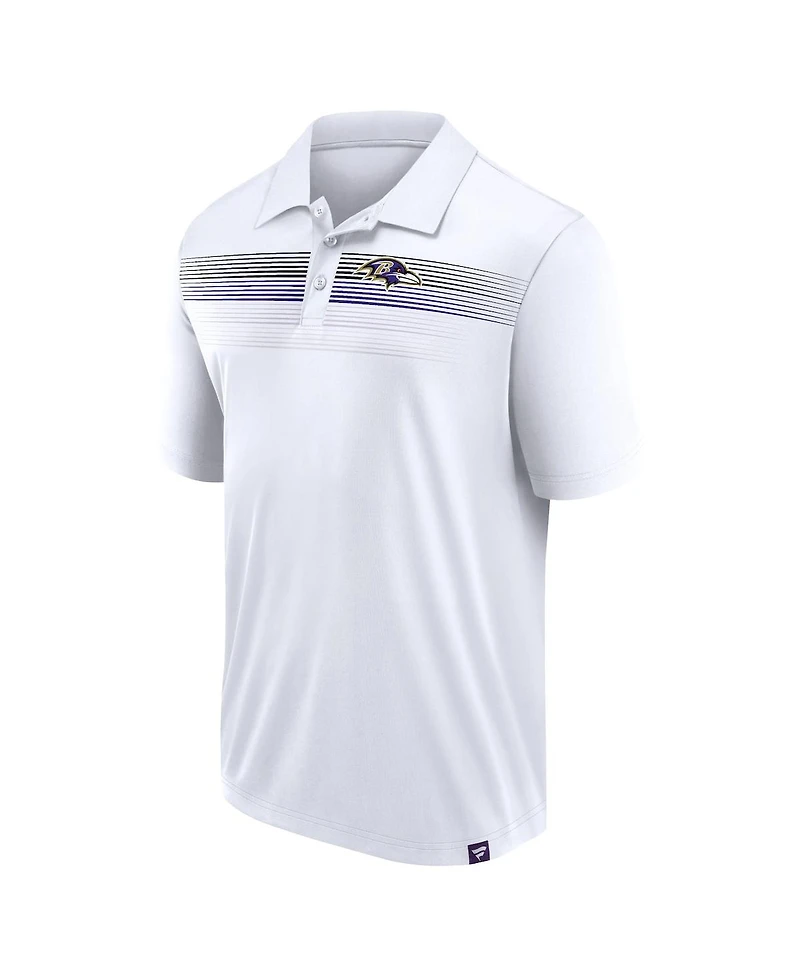 Fanatics Branded Men's White Baltimore Ravens Victory For Us Interlock Polo