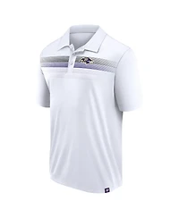 Fanatics Branded Men's White Baltimore Ravens Victory For Us Interlock Polo
