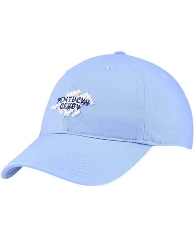 Smathers Branson Unisex Light Blue Kentucky Derby Horse Silhouette Adjustable Hat