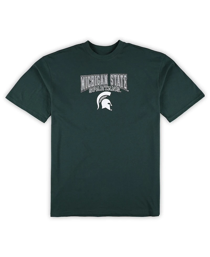 Profile Men's Green Michigan State Spartans Big Tall 2-Pack T-Shirt Flannel Pants Set