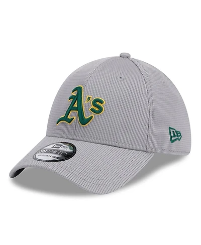 New Era Men's Gray Oakland Athletics Active Pivot 39Thirty Flex Hat