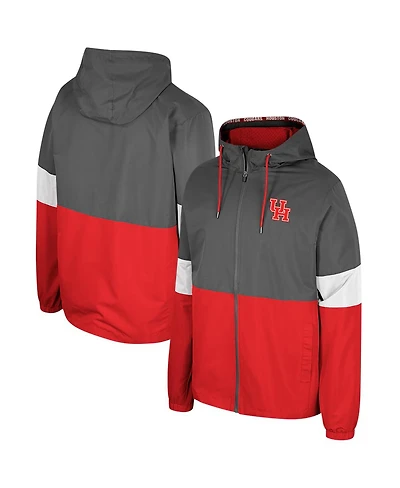 Colosseum Men's Charcoal Houston Cougars Miles Full-Zip Jacket