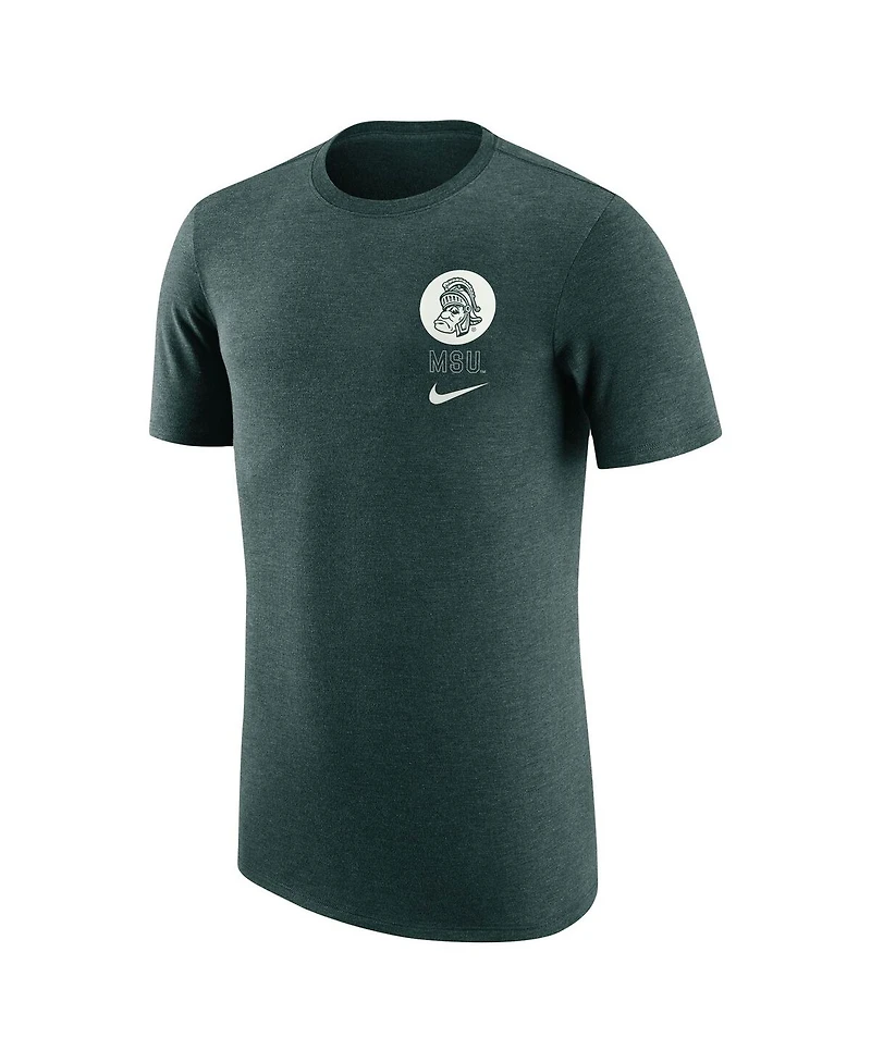 Nike Men's Green Michigan State Spartans Retro Tri-Blend T-Shirt
