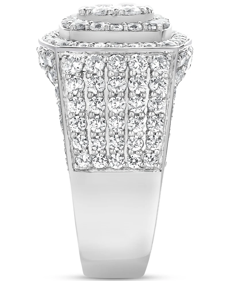 Men's Diamond Cluster Statement Ring (4 ct. t.w.) in 10k White, Yellow or Rose Gold