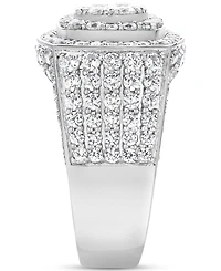 Men's Diamond Cluster Statement Ring (4 ct. t.w.) in 10k White, Yellow or Rose Gold
