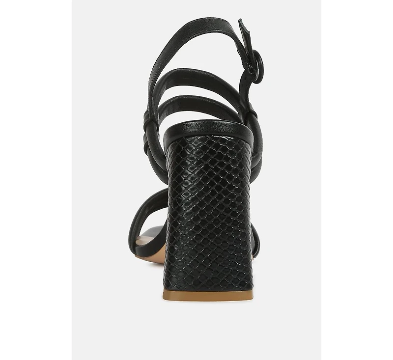 avianna Womens slim block heel sandal