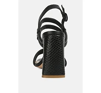 avianna Womens slim block heel sandal