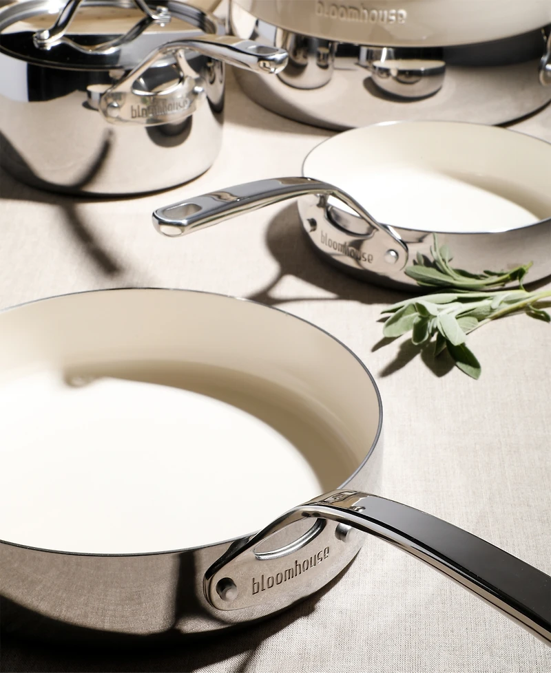 Bloomhouse 12 Piece Stainless Steel Non-Stick Cookware Set