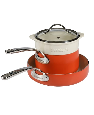 Bloomhouse 4 Piece Enamel Cookware Set