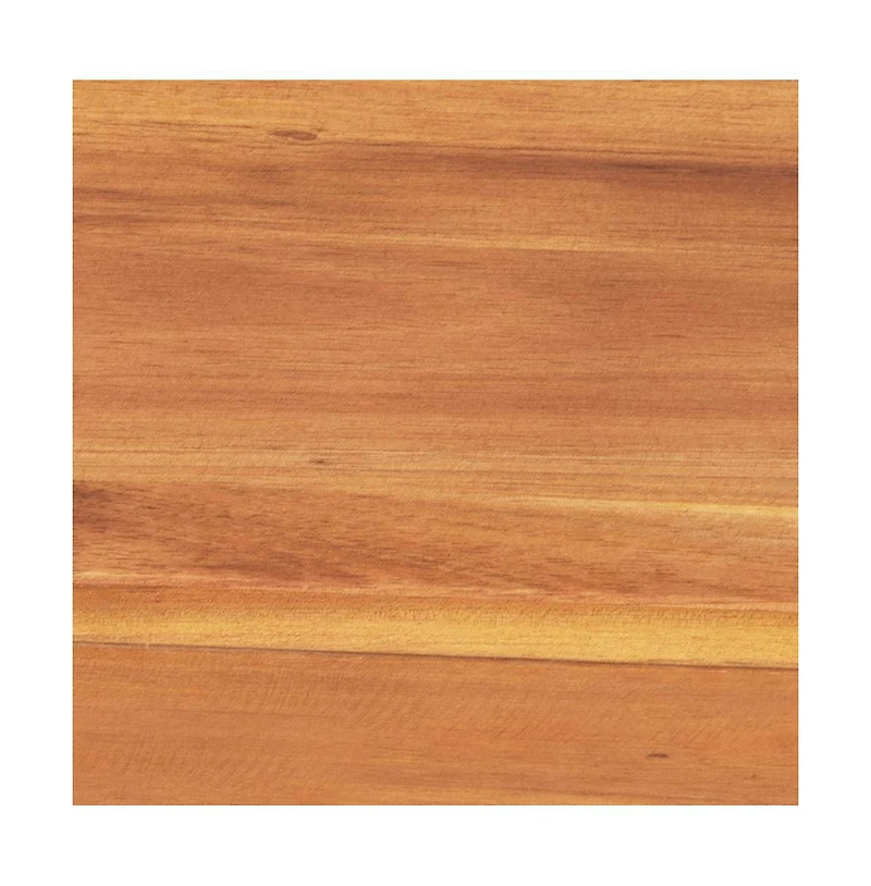 Tokar Rustic Acacia Wood Bench With Seating For Two, Flared Wooden Legs And Slatted Surface For Indoor And Outdoor Use