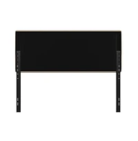 Merrick Lane Coppola Queen Headboard With Tufted Upholstery And Powder Coated Metal Frame