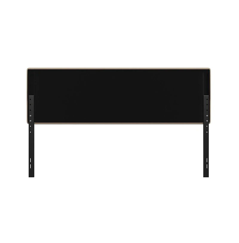 Merrick Lane Coppola King Headboard With Tufted Upholstery And Powder Coated Metal Frame