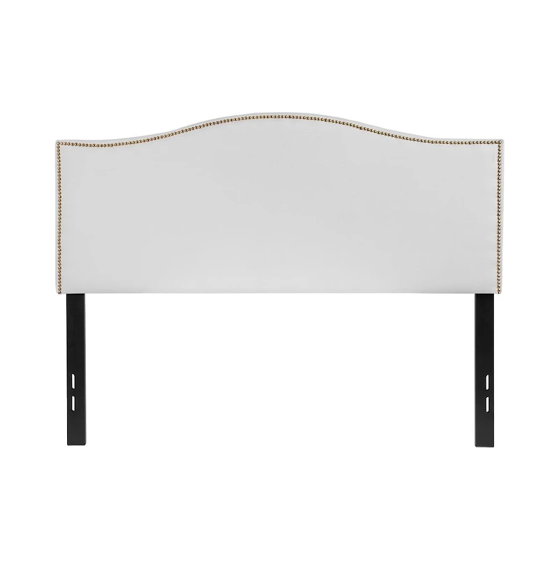 Arched Full Headboard With Accent Nail Trim