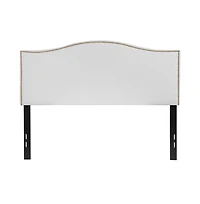 Arched Full Headboard With Accent Nail Trim