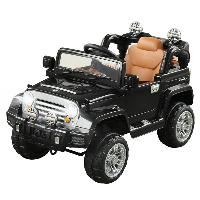 Dual 6V Electric Outdoor Off-Road Kids Ride-On Toy Jeep Truck Remote Control MP3
