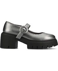 Journee Collection Women's Zarynn Mary Jane Treaded Outsole Platform Pumps