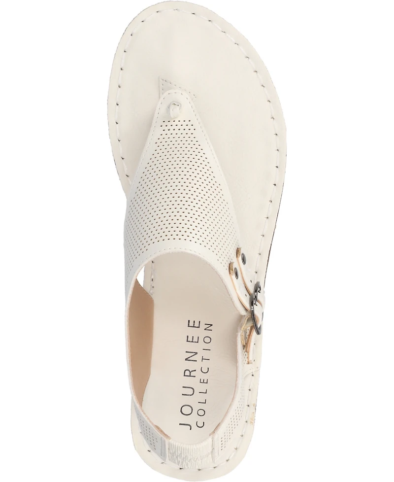 Journee Collection Women's Mckell Wedge Sandals