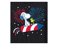 Hybrid Apparel Peanuts Fireworks Mens Short Sleeve Tee