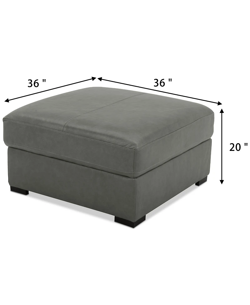 Radley 36" Leather Storage Ottoman, Created for Macy's