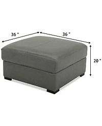 Radley 36" Leather Storage Ottoman, Created for Macy's