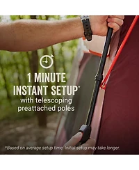 Coleman Skylodge 10-Person Instant Camping Tent, Blackberry