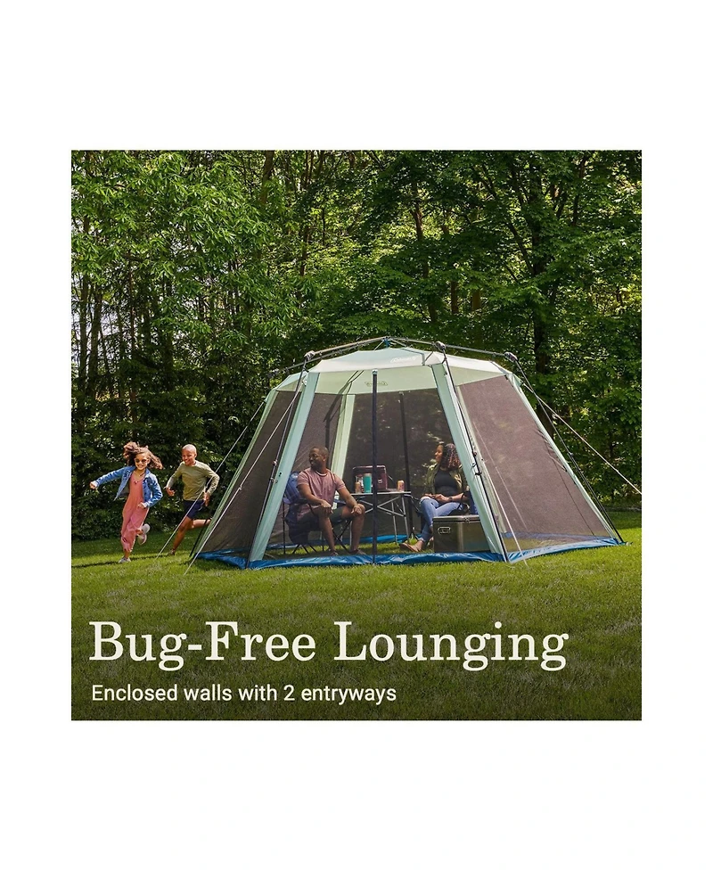 Coleman Skylodge 15 x 13 Instant Screen Canopy Tent, Moss Green