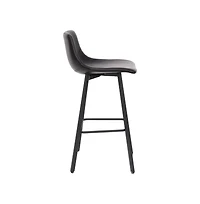Oretha Set Of 2 Modern Upholstered Stools With Contoured