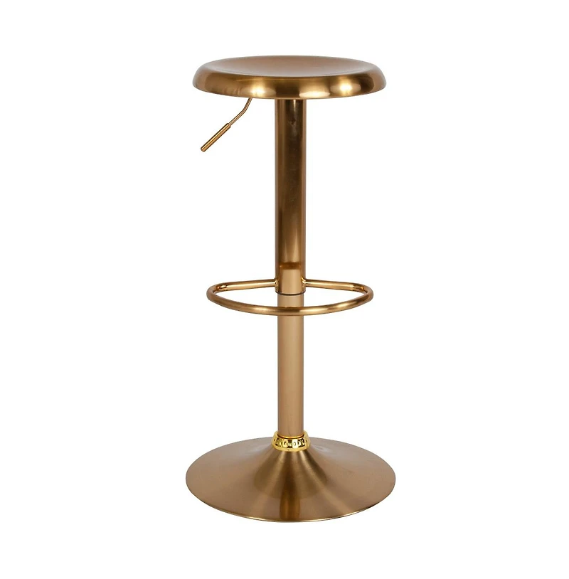 Audrey Retro Style Height Adjustable Barstool With Footrest