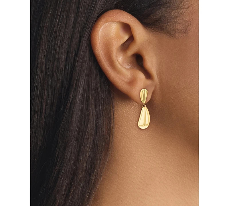 Calvin Klein Stainless Steel Structural Drop Earrings