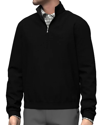Scott Barber Men's Pima Interlock Zip Mock