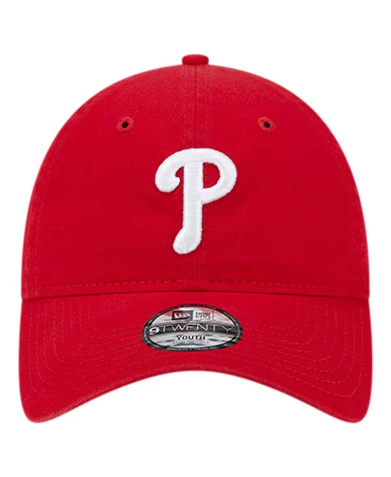 New Era Youth Red Philadelphia Phillies Team Color 9Twenty Adjustable Hat
