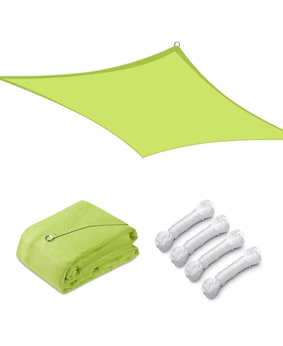 13x10 Ft 97% Uv Block Rectangle Sun Shade Sail Canopy Cover Net Poolside Yard