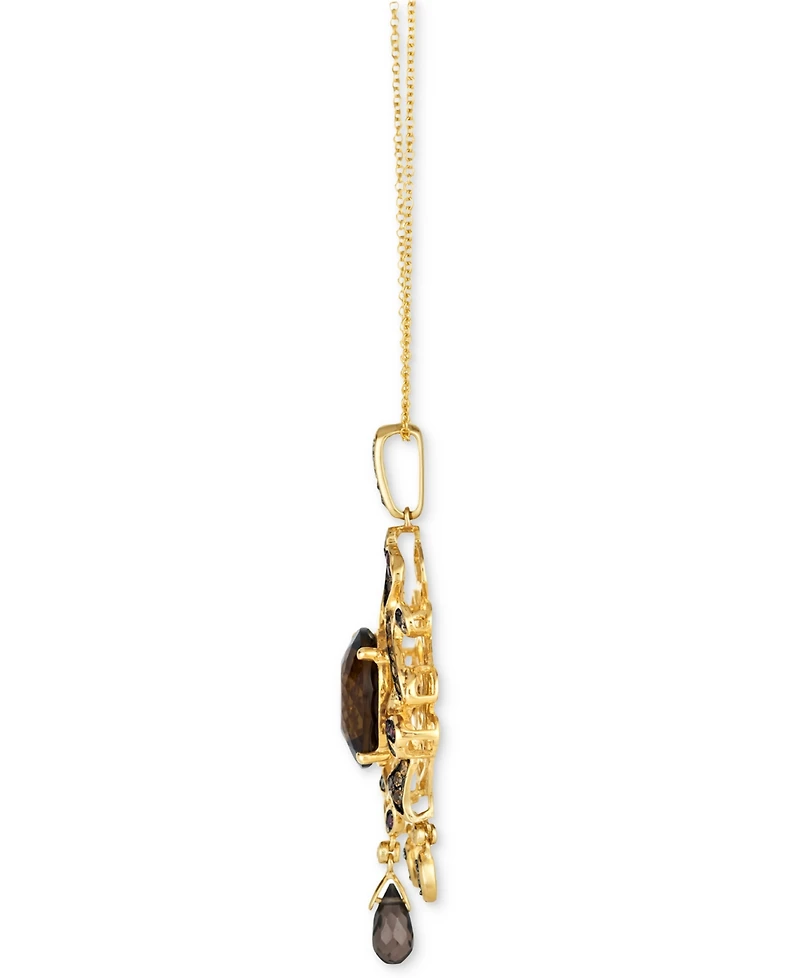 Le Vian Multi-Gemstone Gothic Inspired 18" Pendant Necklace (8 ct. t.w.) in 14k Gold