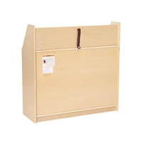 Kid'S Bookshelf Or Toy Storage Shelf For Bedroom Or Playroom In Wood Finish With Safe, Kid-Friendly Curved Edges