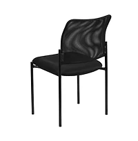 Emma+Oliver Mesh Comfortable Stackable Steel Side Chair